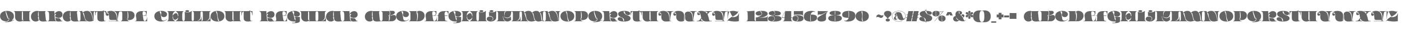 Quarantype Chillout Regular