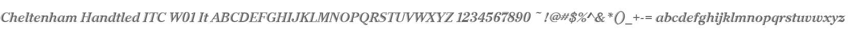 Cheltenham Handtled ITC W01 It