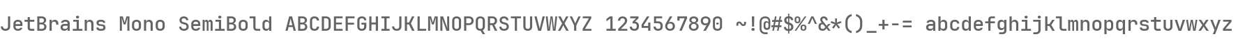 JetBrains Mono SemiBold