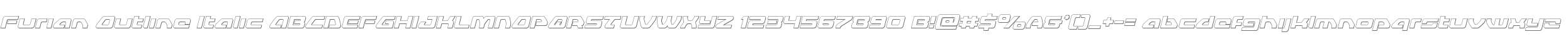 Furian Outline Italic