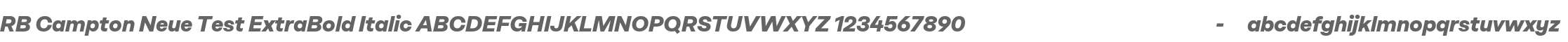 RB Campton Neue Test ExtraBold