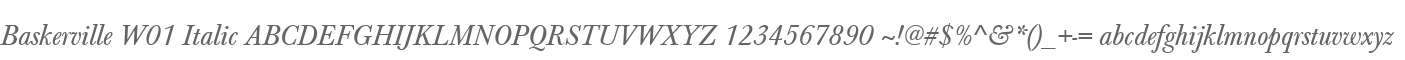 Baskerville W01 Italic