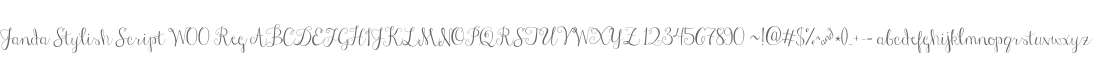 Janda Stylish Script W00 Reg
