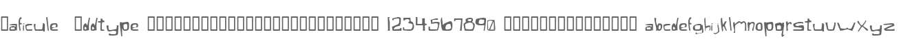 Xaficule  Oddtype