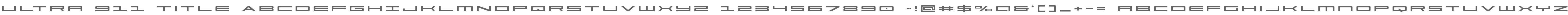 Ultra 911 Title