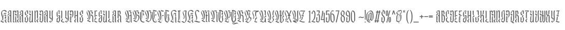 Kamasunday glyphs