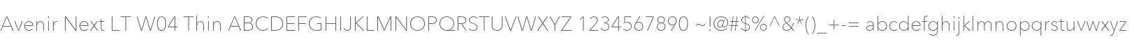Avenir Next LT W04 Thin