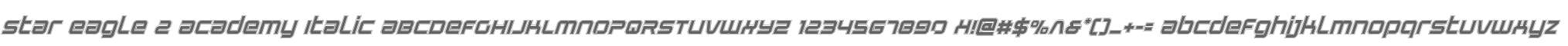 Star Eagle 2 Academy Italic