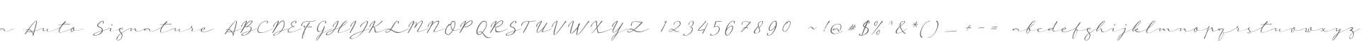a Auto Signature