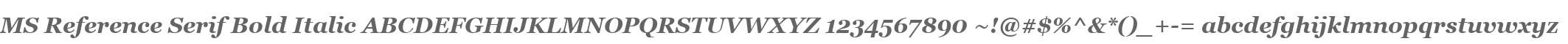 MS Reference Serif Bold Italic