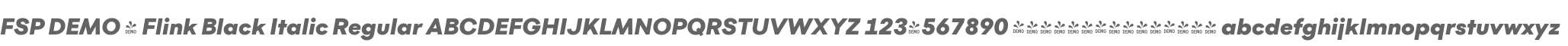 FSP DEMO - Flink Black Italic