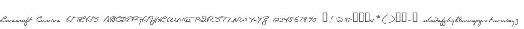 Lovecraft Cursive HPLHS