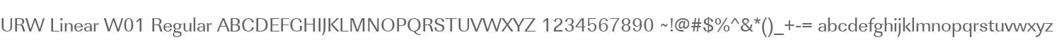 URW Linear W01 Regular