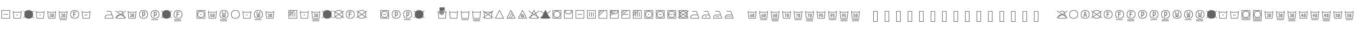 Monostep Washing Symbols Rounded Thin