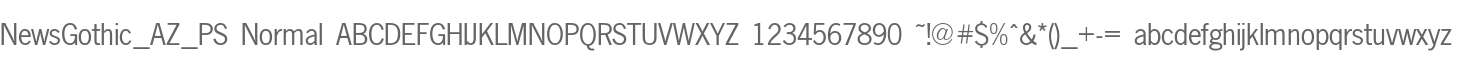 NewsGothic_AZ_PS Normal