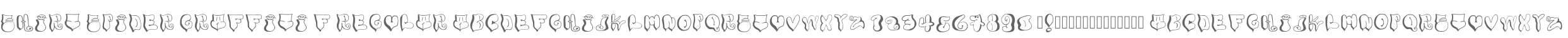 Shirt Spider Graffiti Font