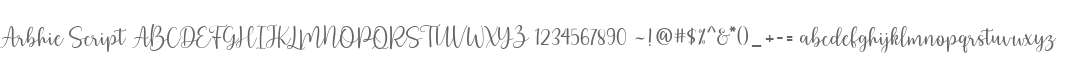 Arbhie Script