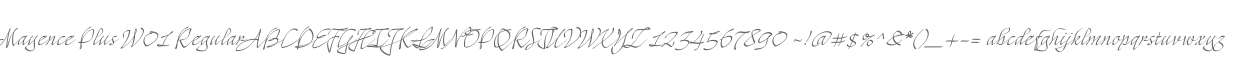 Mayence Plus W01 Regular
