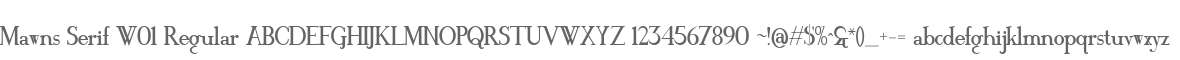 Mawns Serif W01 Regular
