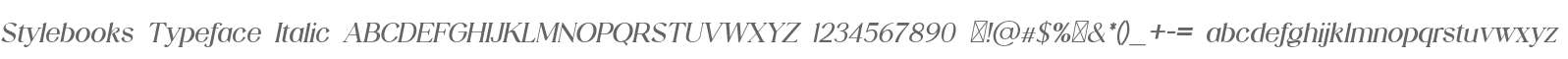 Stylebooks Typeface