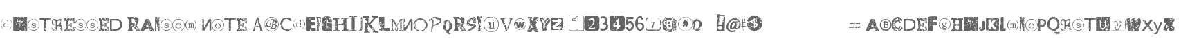 Distressed Ransom Note