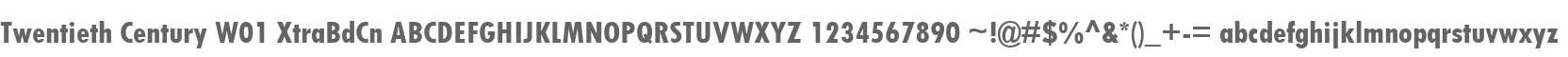 Twentieth Century W01 XtraBdCn
