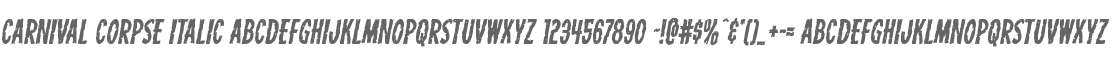 Carnival Corpse Italic