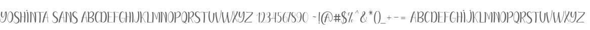 Yoshinta Sans