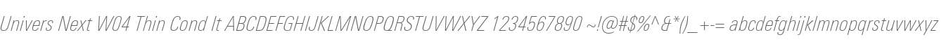 Univers Next W04 Thin Cond It