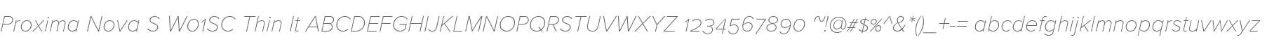 Proxima Nova S W01SC Thin It