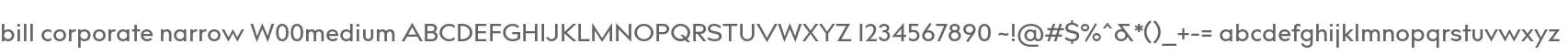 bill corporate narrow W00medium