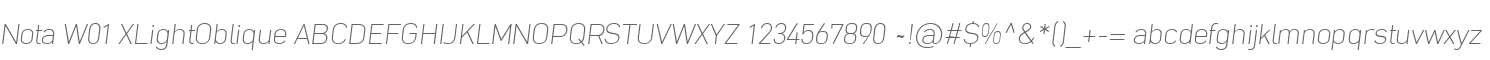 Nota W01 XLightOblique