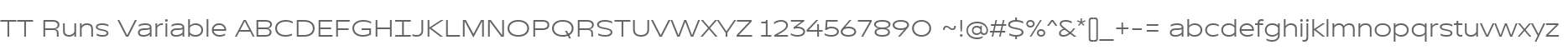 TT Runs Variable