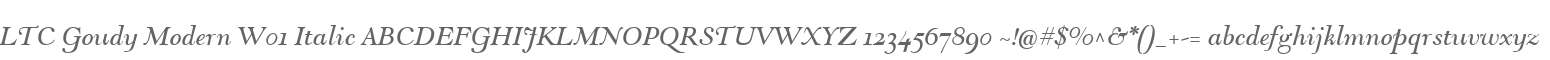 LTC Goudy Modern W01 Italic