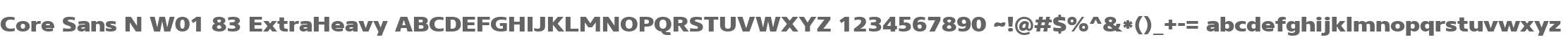 Core Sans N W01 83 ExtraHeavy