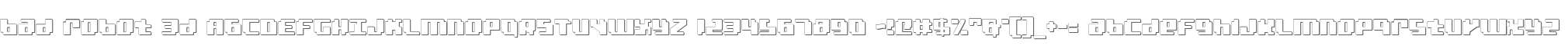 bad robot 3d