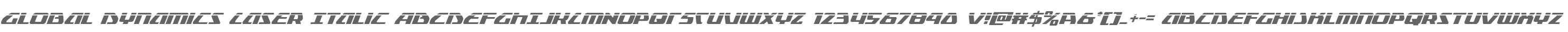 Global Dynamics Laser Italic
