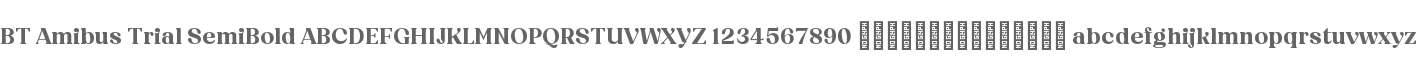 BT Amibus Trial SemiBold