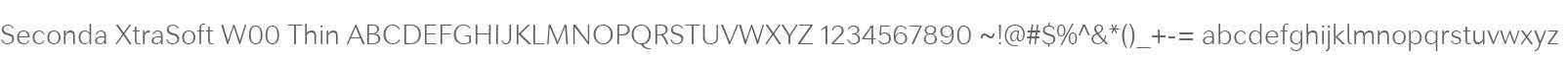 Seconda XtraSoft W00 Thin
