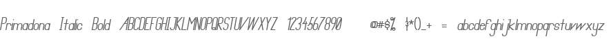 Primadona Italic Bold