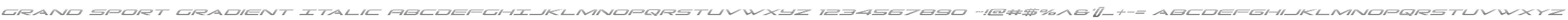 Grand Sport Gradient Italic