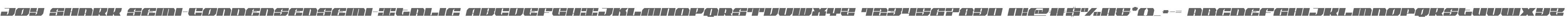 Joy Shark Semi-CondensedSemi-Italic