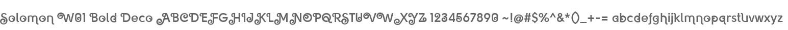 Solomon W01 Bold Deco