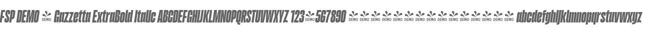 FSP DEMO - Gazzetta ExtraBold