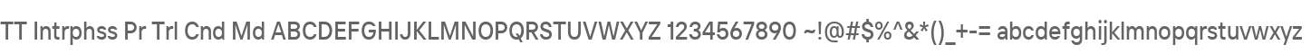 TT Intrphss Pr Trl Cnd