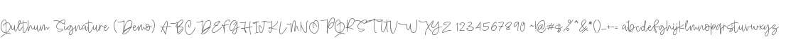 Qulthum Signature (Demo)