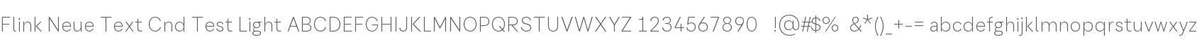 Flink Neue Text Cnd Test Light
