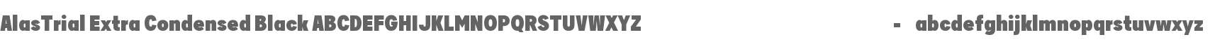 AlasTrial Extra Condensed Black
