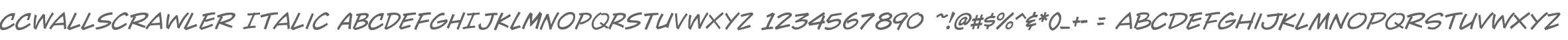 CCWallScrawler Italic