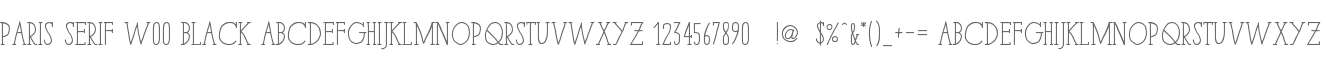 Paris Serif W00 Black